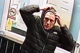 CCTV image of the man BTP would like to speak to