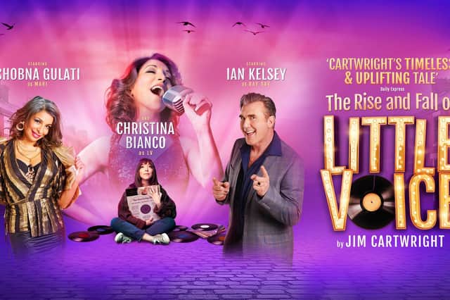 Shobna Gulati and Ian Kelsey star in a touring production of The Rise and Fall of Little Voice, which comes to the Blackpool Grand Theatre in June 2022