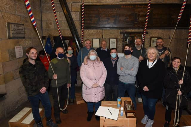 The bellringers of St James with St Thomas