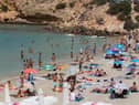 IBIZA: Tourists enjoy a sunny day at Cala Tadira beach. Photo: Getty Images