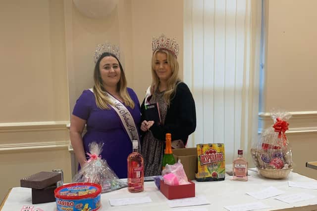 Chloe Wilkinson, left, with Leonie Pemberton at the fundraising event for Wigan and Leigh Hospice and Sepsis UK