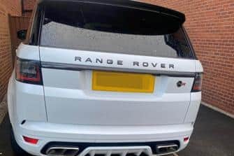 The stolen Range Rover