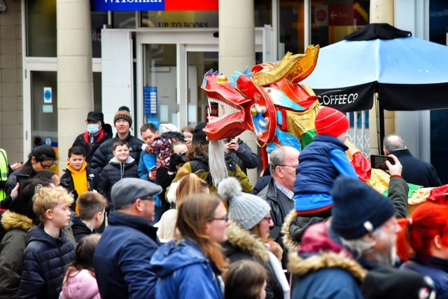 Lancaster Chinese New Year celebrations.  Picture by Julian Brown /JPIMedia 06/02/22