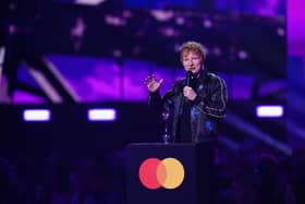 Ed Sheeran at The Brits