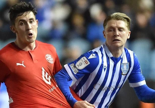 Jamie McGrath in action for Latics at Sheffield Wednesday