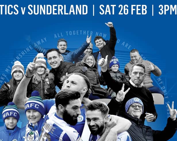 Wigan Athletic season ticket holders will be entitled to two free tickets for the visit of Sunderland later this month