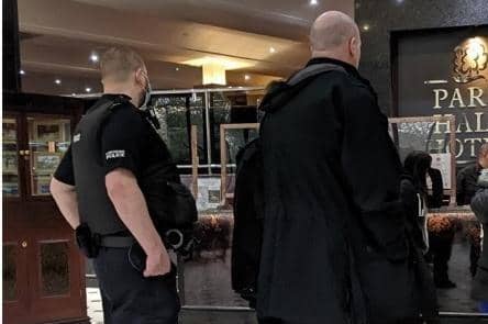 Police were called to Park Hall Hotel in Charnock Richard after couples who planned to get married at the venue turned up demanding answers after learning of its sudden closure on Monday (February 7)