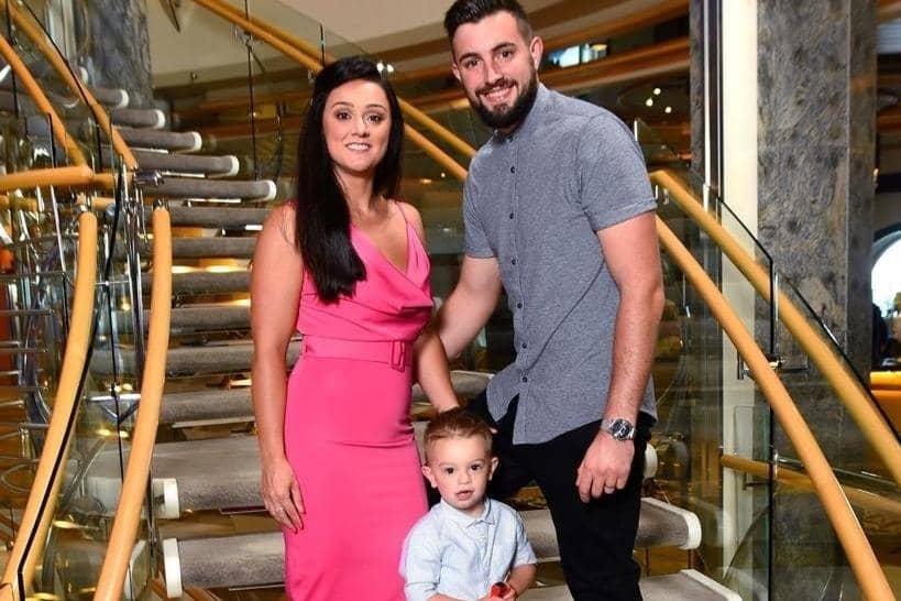Thea Cornforth with husband Martyn and son Bobby