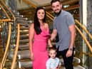 Thea Cornforth with husband Martyn and son Bobby