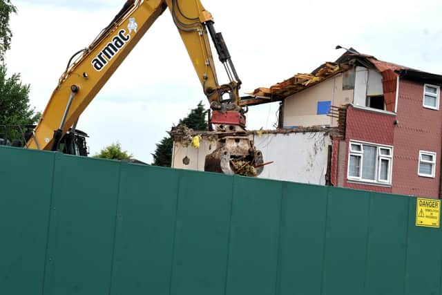 Flats on Dryden Close were demolished last year