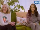 Louise Minchin (left) and Sharon Gaffka taking part in the Help Us Help You - Cervical Screening Saves Lives campaign