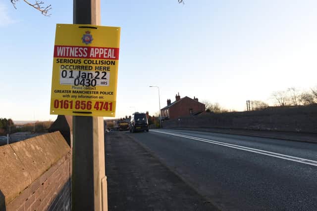 An appeal for witnesses to the collision