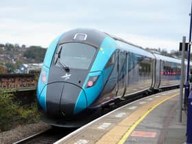 A Transpennine Express (TPE) train. TPE is warning passengers not to travel tomorrow (Friday, February 19), as Storm Eunice is expected to batter the north of England