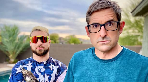 Louis Theroux talked to alt-right internet troll ‘Baked Alaska’ (left) in the first episode of his new BBC series, Forbidden America