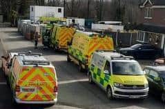 Multiple emergency service vehicles went to the site