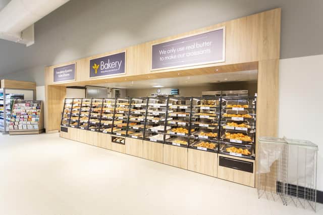 The new supermarket includes a bakery