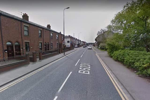 Poolstock Lane will be closed this weekend. Pic: Google Street View