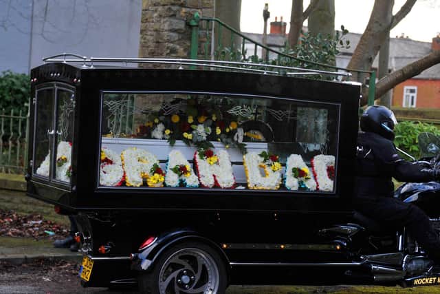 Paul Ologbose's funeral cortege