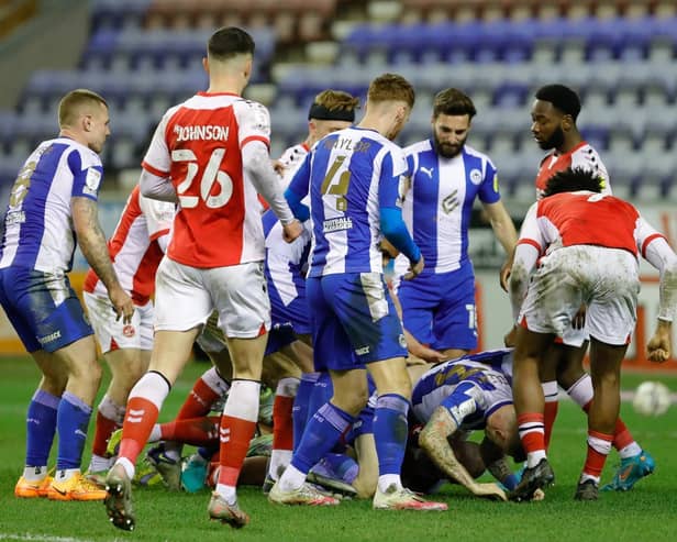 James McClean and Joe Garner were both red-carded in stoppage-time