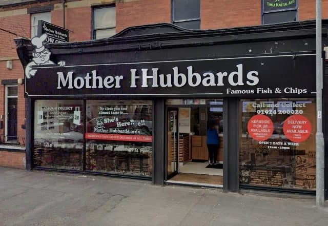 Mother Hubbard's in Horbury Road, Wakefield, has a rating of 4.5 from 281 reviews. Customers praised the fish and chips and friendly atmosphere.
Customers said: "Lovely customer service and even threw in a few free chips :) really nice staff and didn’t have a long wait. Great fish and chips", while another added: "This is my go to chippy. There’s lots of options much closer to me but we will make the trip here as the fish and chips here is always fresh and tasty without fail. Haven’t had a bad experience and we’ve been coming here for years."