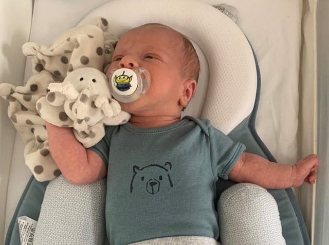 Two-week-old baby, Ciaran Leigh Morris, who tragically died after his pram was hit by a car on Easter Sunday