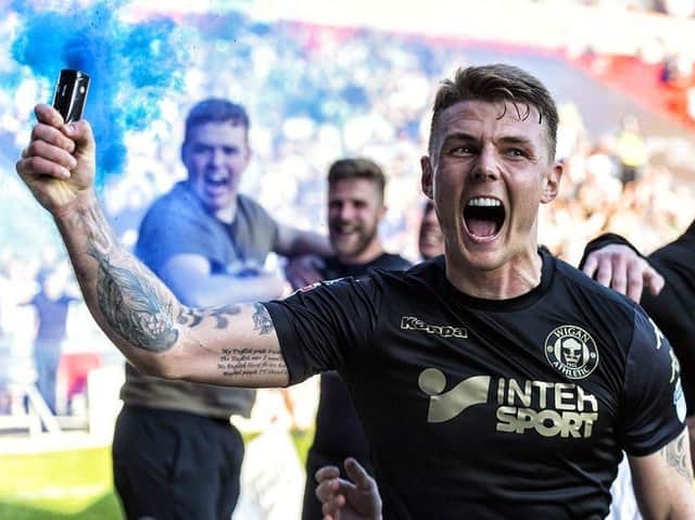 Max Power celebrated promotion three years ago at Doncaster... now Latics head back to the venue for the first time since, during their run-in