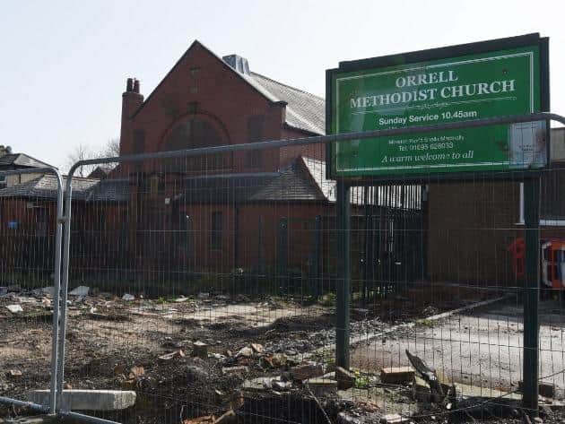 Orrell Methodist Church whch could be knocked down and replaced by flats