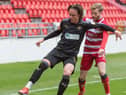 Thelo Aasgaard in control against Doncaster