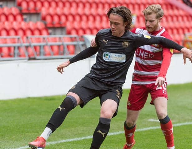 Thelo Aasgaard in control against Doncaster