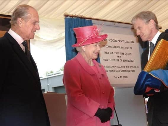 The Queen and Prince Philip visit Heinz in Kitt Green