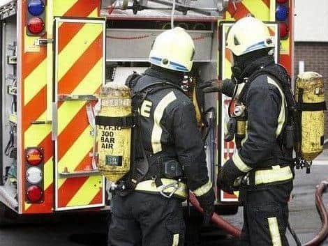 Two fire engines were sent to the blaze