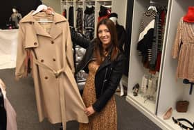 Natalie Murphy in her independent clothes store - she believe people are bored of shopping for clothes online