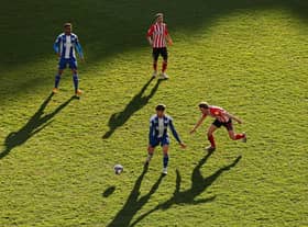 Callum Lang in action against Sunderland