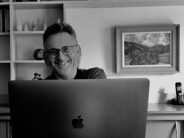 Crime author Malcolm Hollingdrake. Photo by Gary Barton