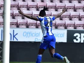 Joe Dodoo celebrates opening the scoring