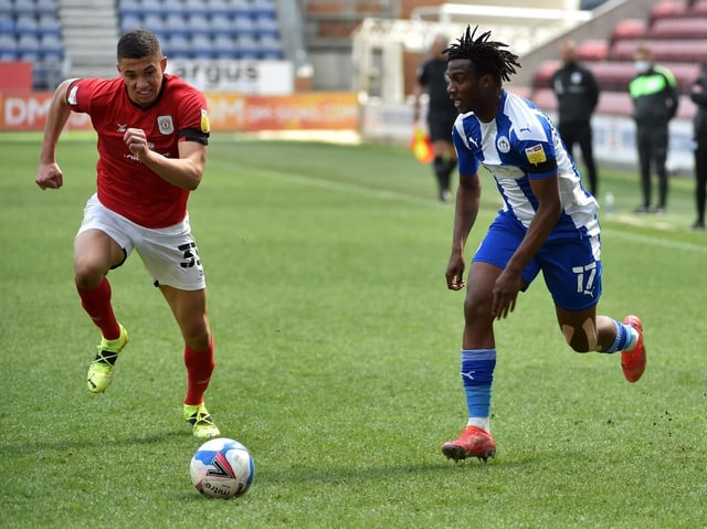 Viv Solomon-Otabor was a constant menace to Crewe