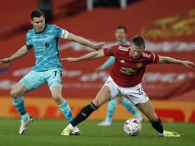 Manchester United against Liverpool in the Premier League this season