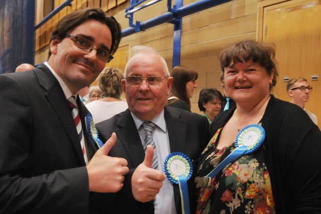 Gareth, George and Debbie Fairhurst, who all served as independent councillors