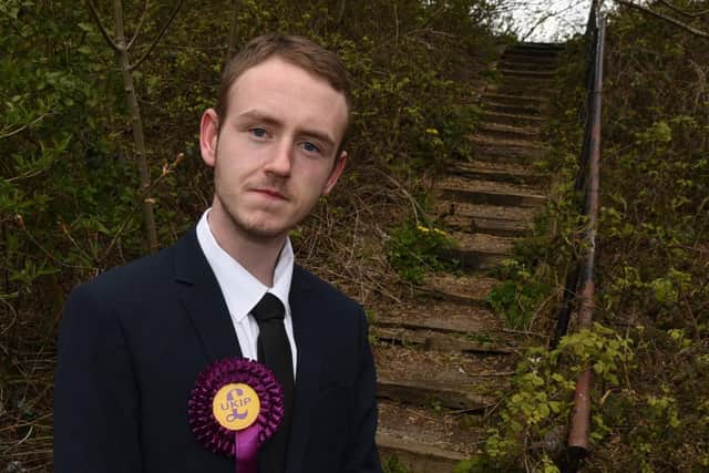 Jordan Gaskell, the Ukip candidate for Ince ward