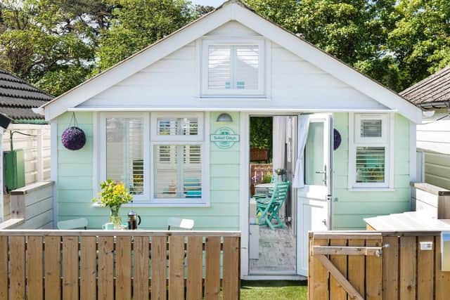 The 'world's best beach hut' is the only one in England to have five stars