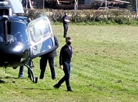 Hollywood superstar Tom Cruise has been spotted filming the new Mission Impossible film in a tiny Yorkshire village.