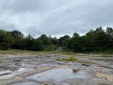 The proposed brownfield site off Bradley Lane, Standish