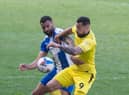 Curtis Tilt in action against Burton