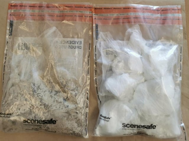 The drugs seized in Scholes