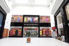 Exterior of Debenhams store, Grand Arcade, Wigan