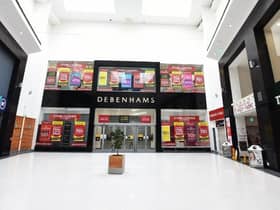 Exterior of Debenhams store, Grand Arcade, Wigan