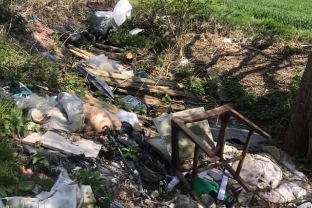 Fly-tipping discovered on Riding Lane, Ashton