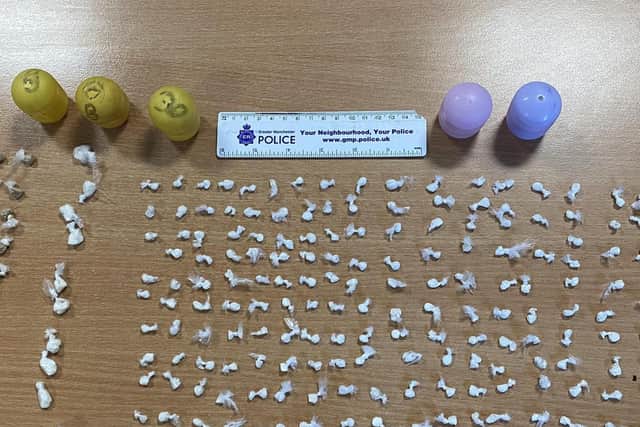 Class A drugs found by police (Image: GMP)