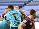 Jake Connor was sinbinned for a high shot on Zak Hardaker