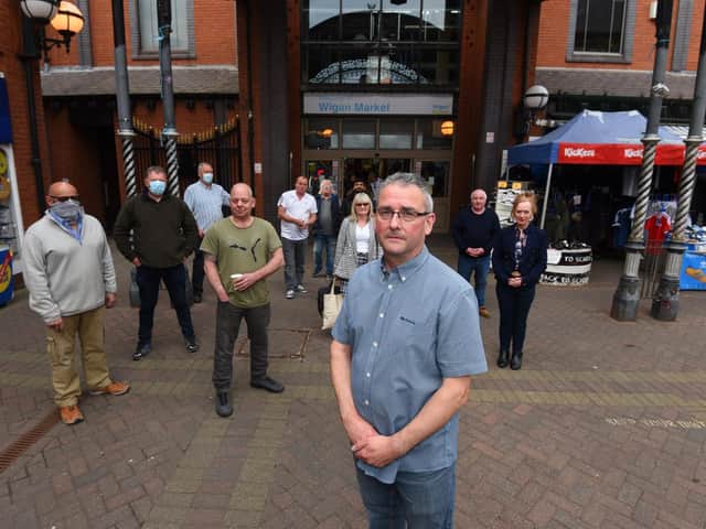 Jonathan Lamb and other market traders unhappy about plans for The Galleries